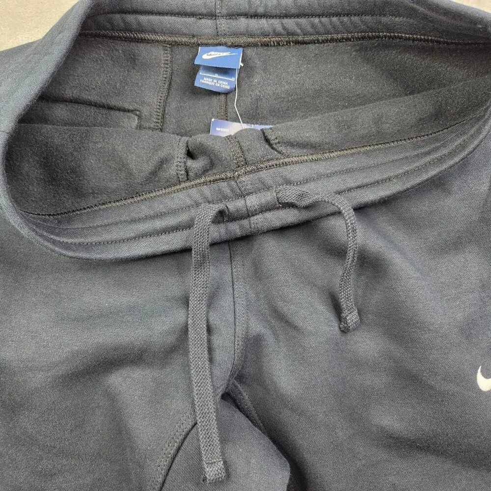 NIKE Men's Large Joggers Fleece Tapered Sweatpants NWT Black Athletic Athleisure